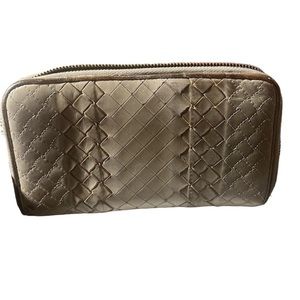 Auth Bottega Veneta Zip Around  Long Wallet Purse Women's Accessories Used Italy